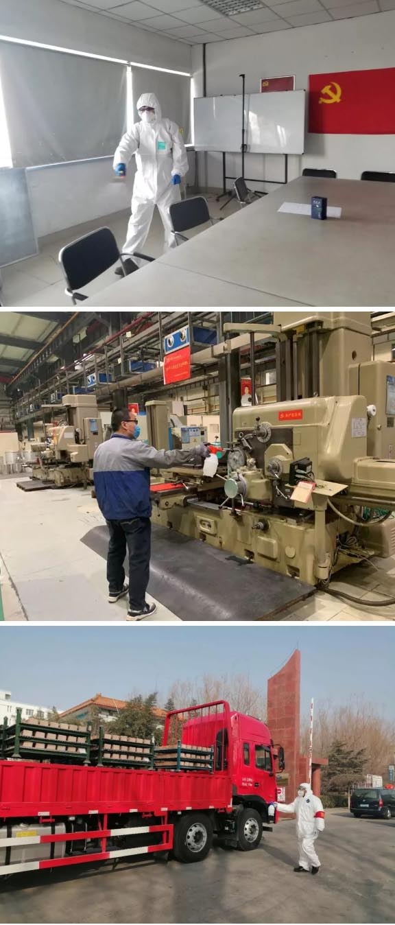 公共區(qū)域、生產(chǎn)車間：消毒、消毒、消毒